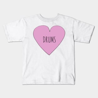 I Love Drums Kids T-Shirt